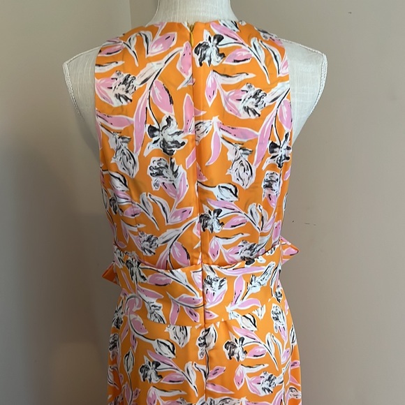 Sachin & Babi Allie Floral Satin Bow Front Long Maxi Dress Size: 8 - Picture 9 of 10